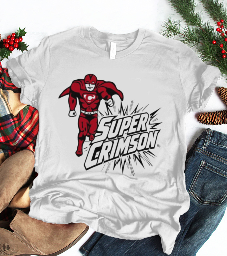 Super Crimson Hero Heart Emblem Burst T-Shirt