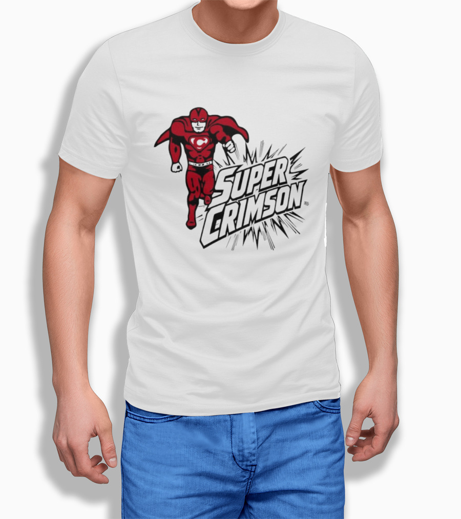 Super Crimson Hero Heart Emblem Burst T-Shirt