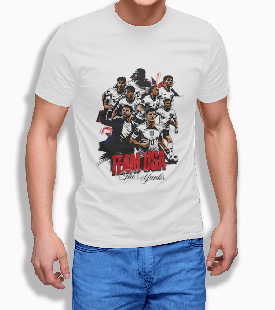 Team USA The Yanks USMNT Collage T-Shirt