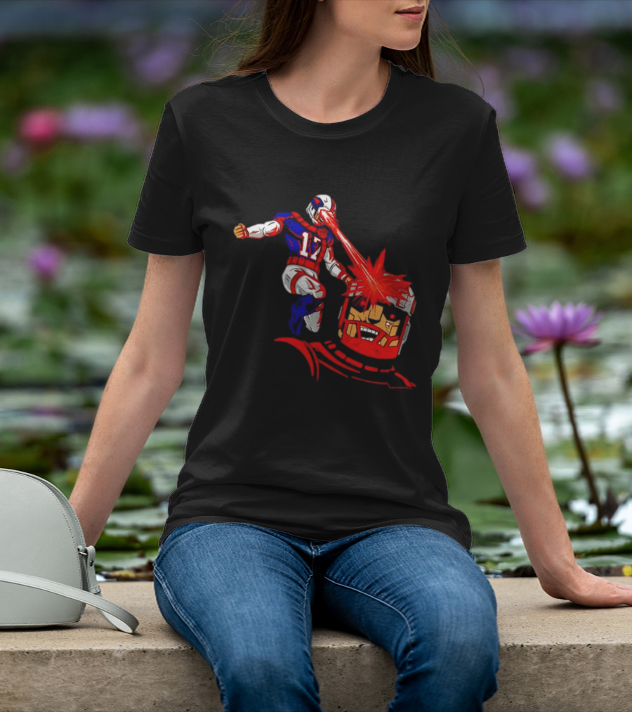 Buffalo Bills Josh Allen Laser Eyes Vs. Bo Jackson Battle Arena T-Shirt