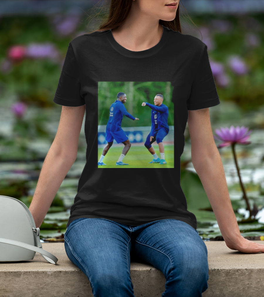 Kylian Mbappe Ousmane Dembele France National Football Team Training France Football Kings Of Europe T-Shirt
