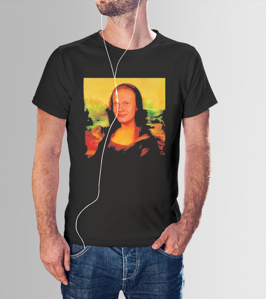 Mona Lisa Erling Haaland Manchester City Meme T-Shirt