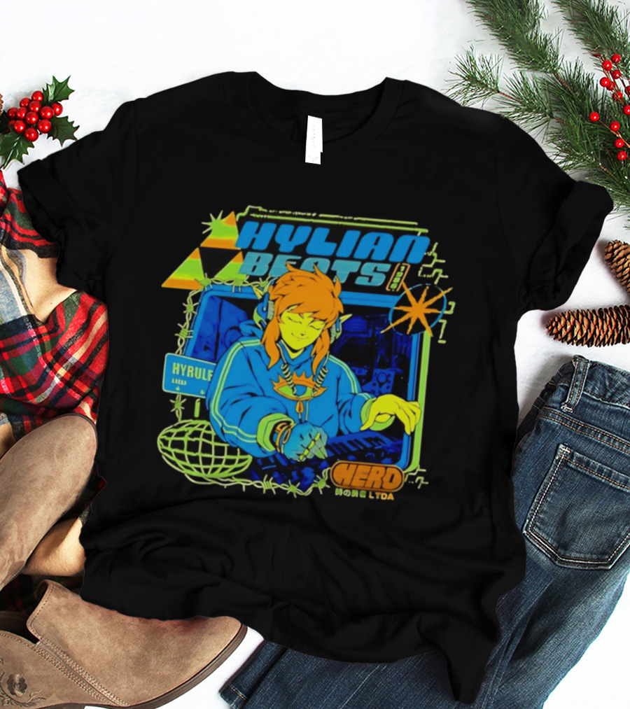 Hylian Beats 1986 Hyrule Ahead Hero Legend T-Shirt