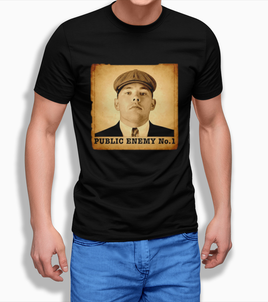 Los Angeles Dodgers Public Enemy No 1 Vintage Wanted T-Shirt