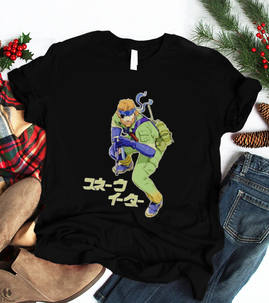 Naked Snake Metal Gear Solid Snake Eater Crouching Pose Japanese T-Shirt
