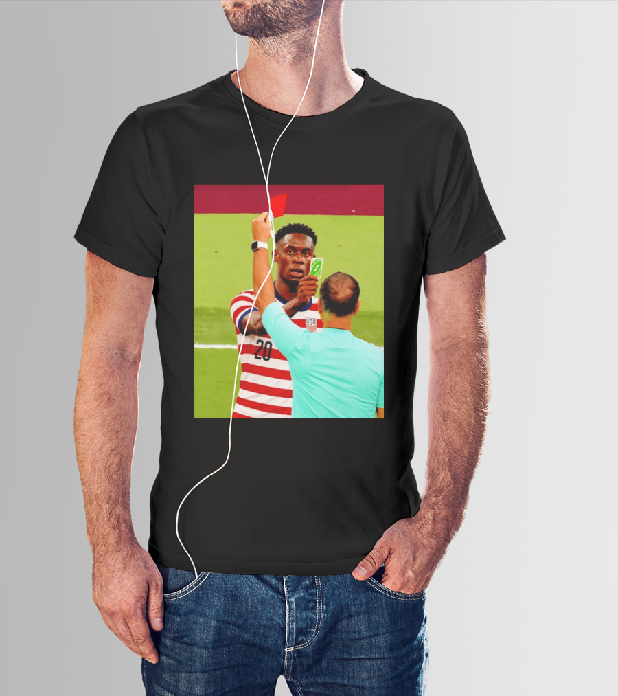 Folarin Balogun USMNT Number 20 Reverse Card Meme Soccer T-Shirt