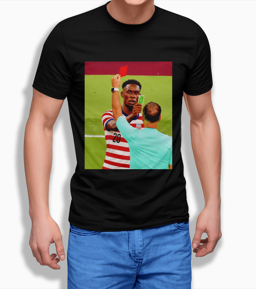 Folarin Balogun USMNT Number 20 Reverse Card Meme Soccer T-Shirt