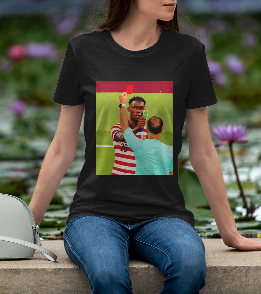 Folarin Balogun USMNT Number 20 Reverse Card Meme Soccer T-Shirt
