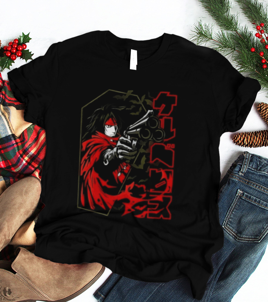 Vincent Valentine Final Fantasy VII Lock N Load Manga T-Shirt