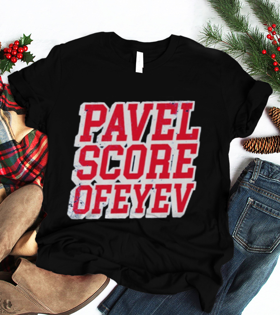Pavel Score Vegas Golden Knights Distressed Dorofeyev T-Shirt