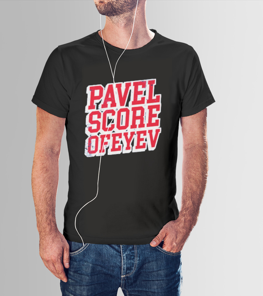 Pavel Score Vegas Golden Knights Distressed Dorofeyev T-Shirt