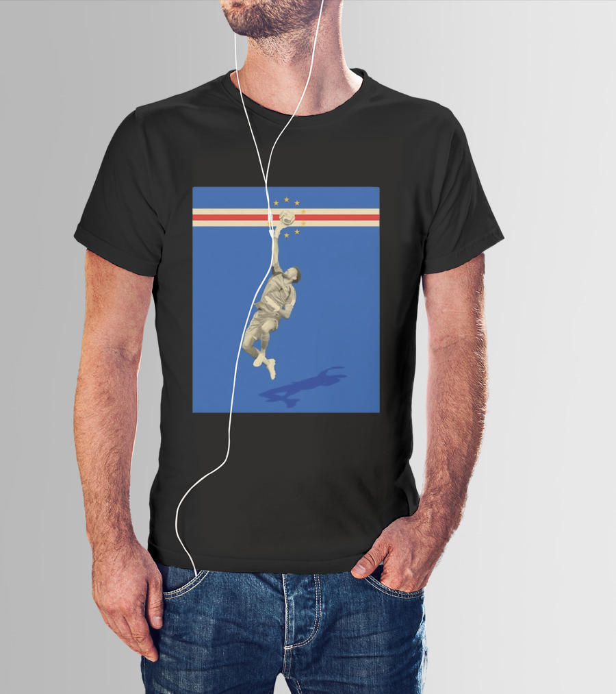 Vozinha Cape Verde African Cup Of Nations Soccer Star Goalkeeper Save T-Shirt