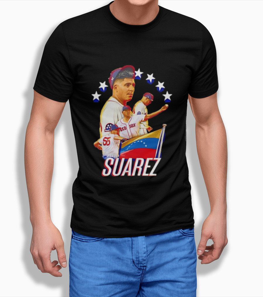 Ranger Suarez Philadelphia Phillies MLB Venezuela Flag Star Baseball T-Shirt