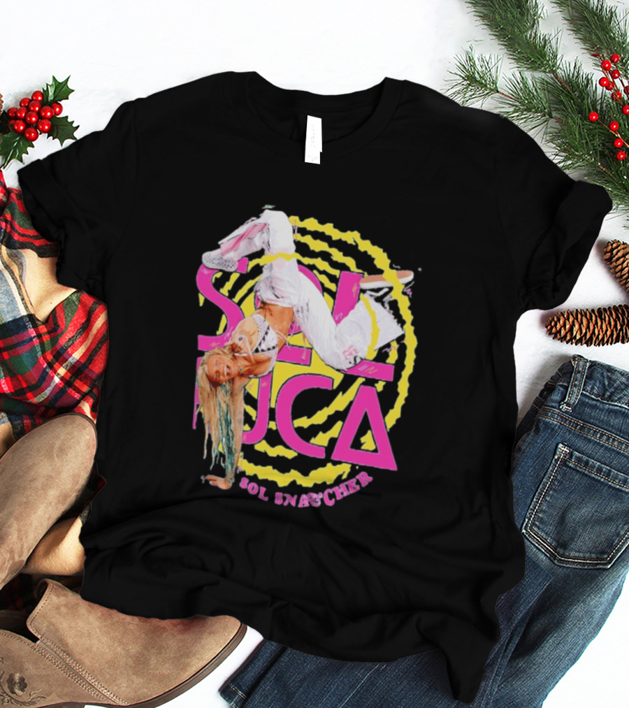 Sol Ruca Sol Snatcher WWE NXT Wrestling Star Colorful Backflip Action T-Shirt