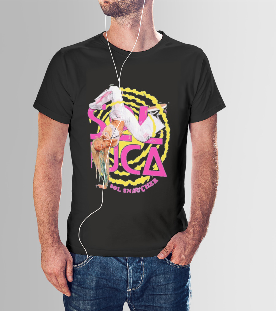 Sol Ruca Sol Snatcher WWE NXT Wrestling Star Colorful Backflip Action T-Shirt