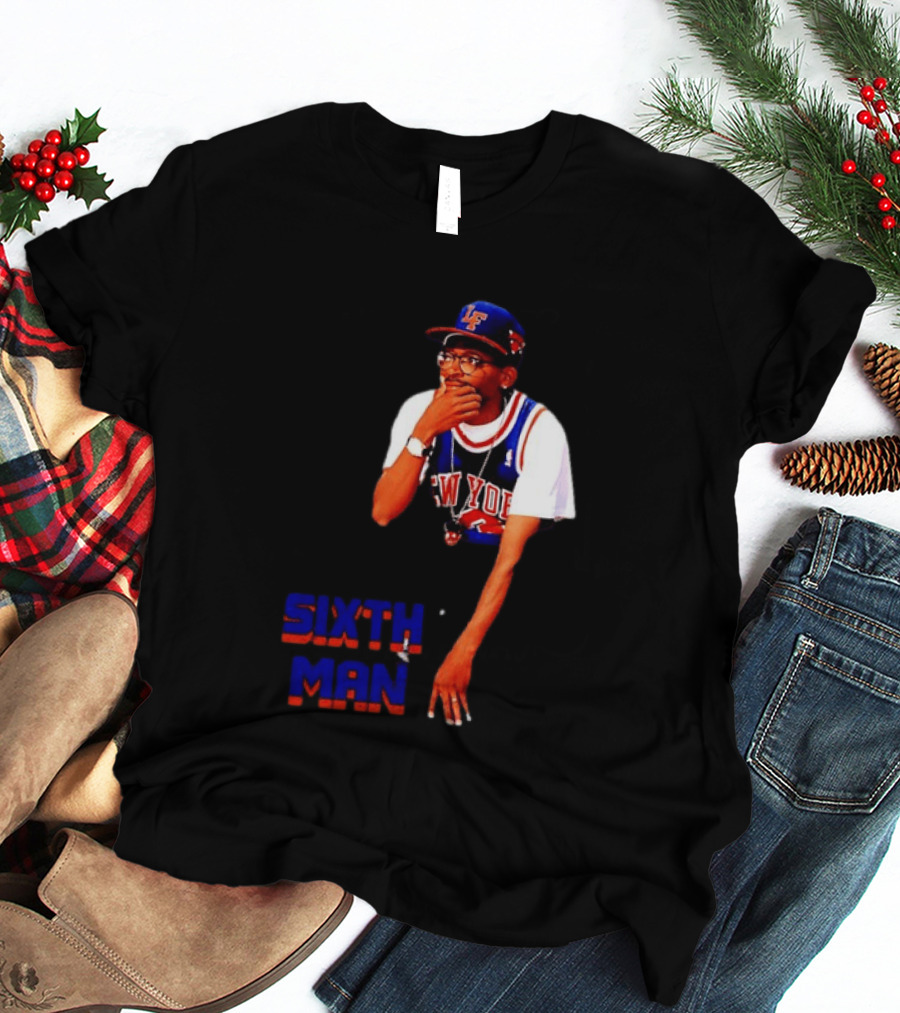 Spike Lee New York Knicks Sixth Man Yankees Cap T-Shirt