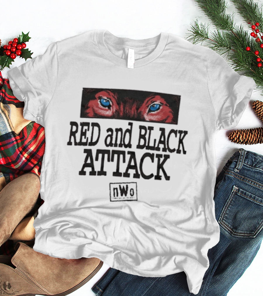 Red And Black Attack NWo New World Order WWE T-Shirt
