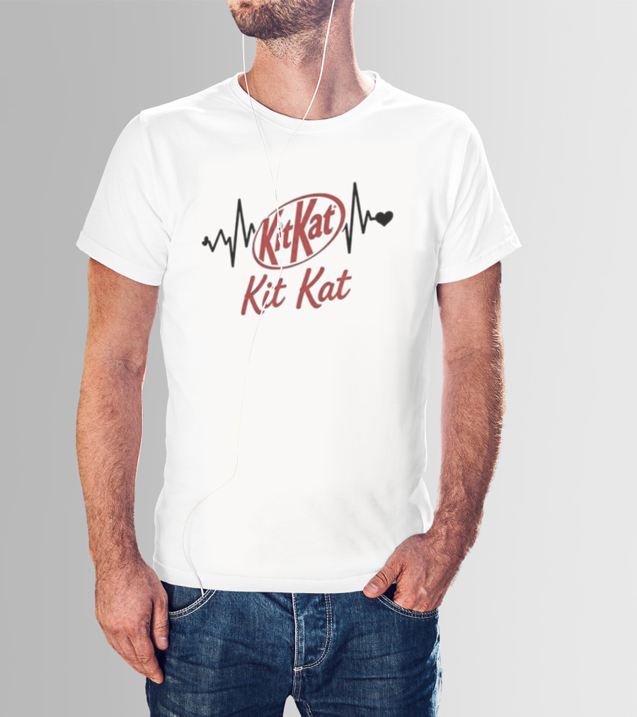 Heartbeat Kit Kat Addiction Lover T-Shirt