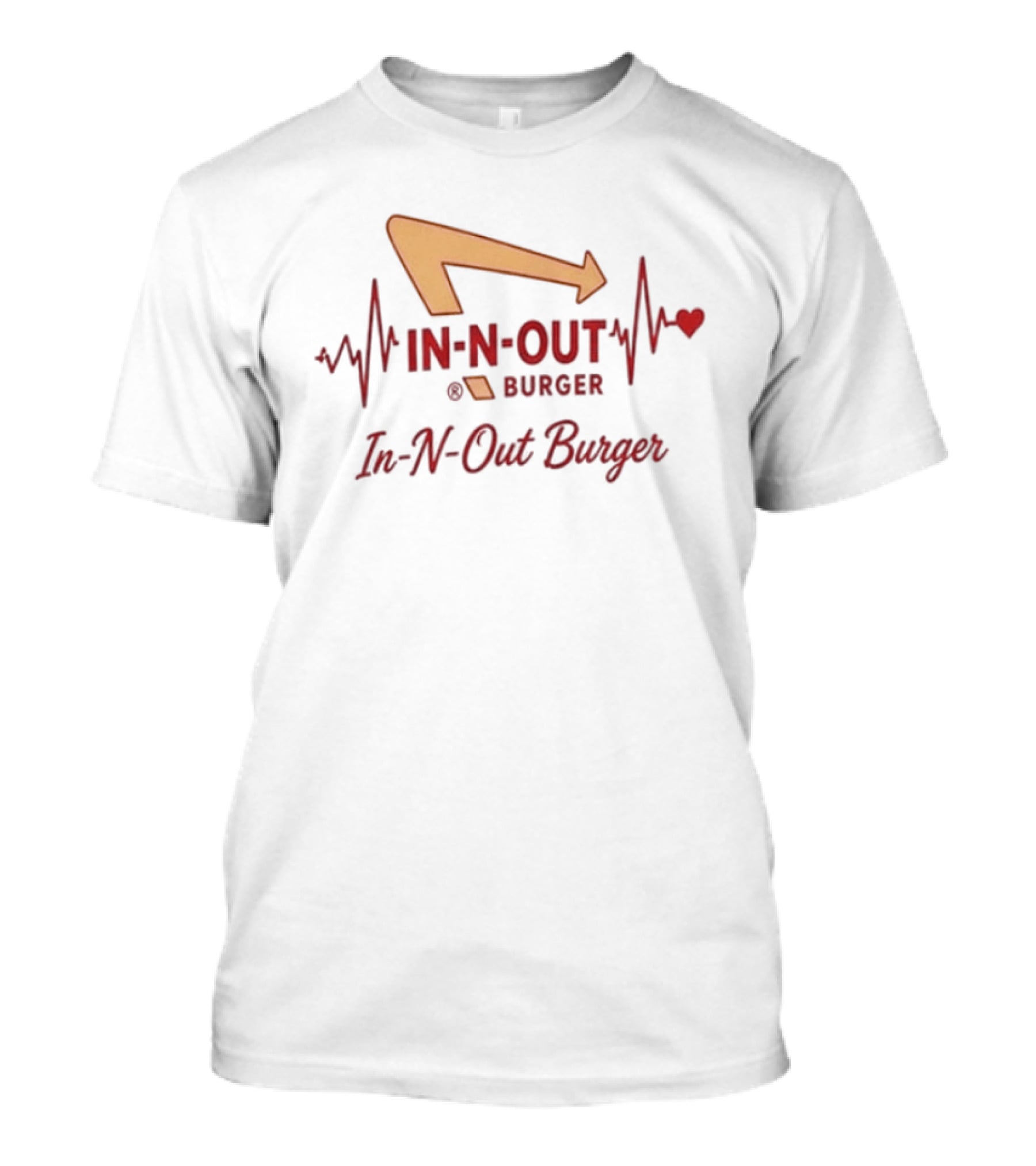 In N Out Burger Heartbeat Lover Addiction T-Shirt