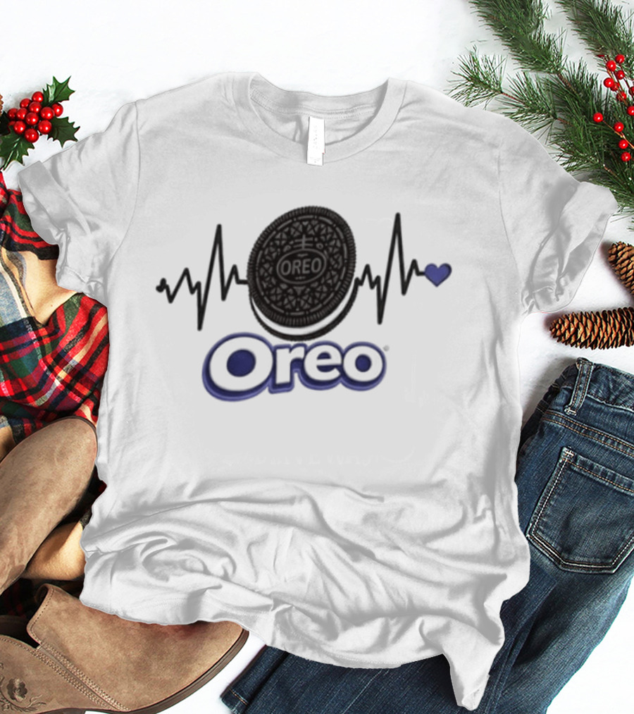 Heartbeat Oreo Addiction Lover T-Shirt