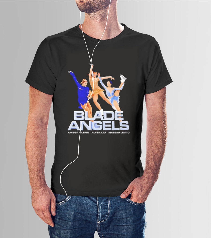 Blade Angels Amber Glenn Alysa Liu Isabeau Levito Team USA Figure Skating T-Shirt