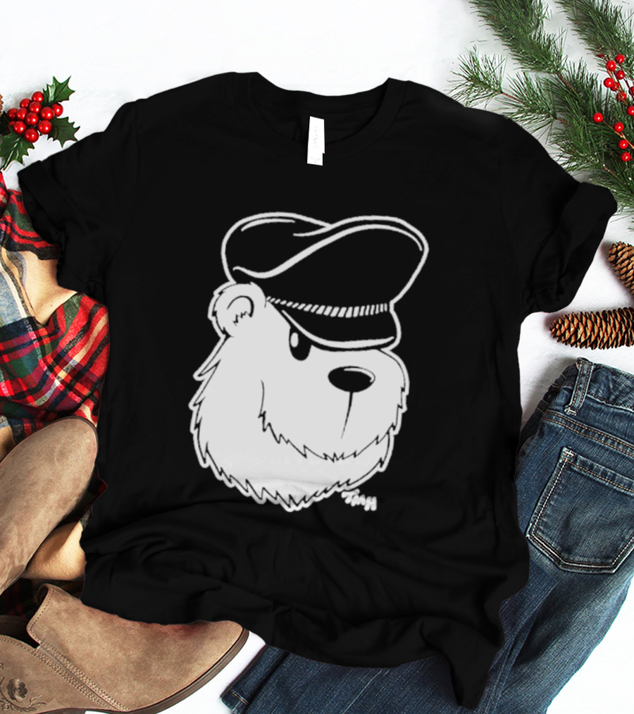 Bear With Police Officer Hat T-Shirt