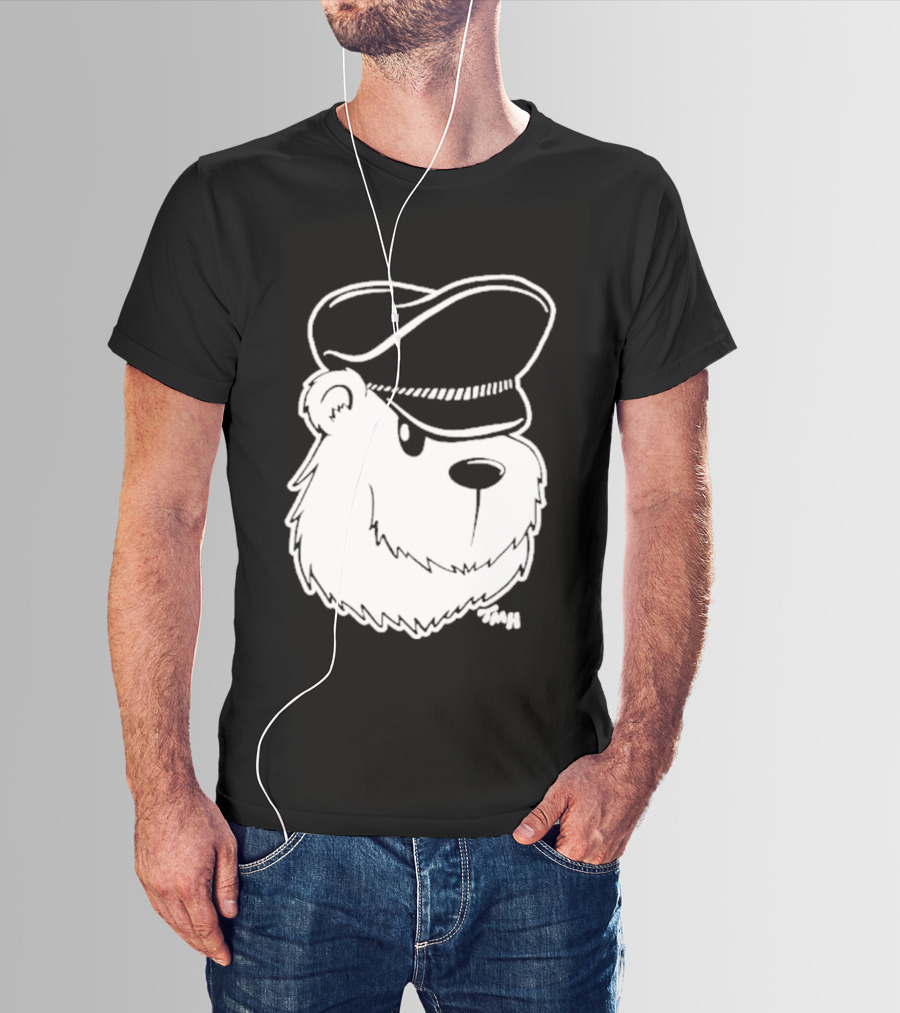 Bear With Police Officer Hat T-Shirt