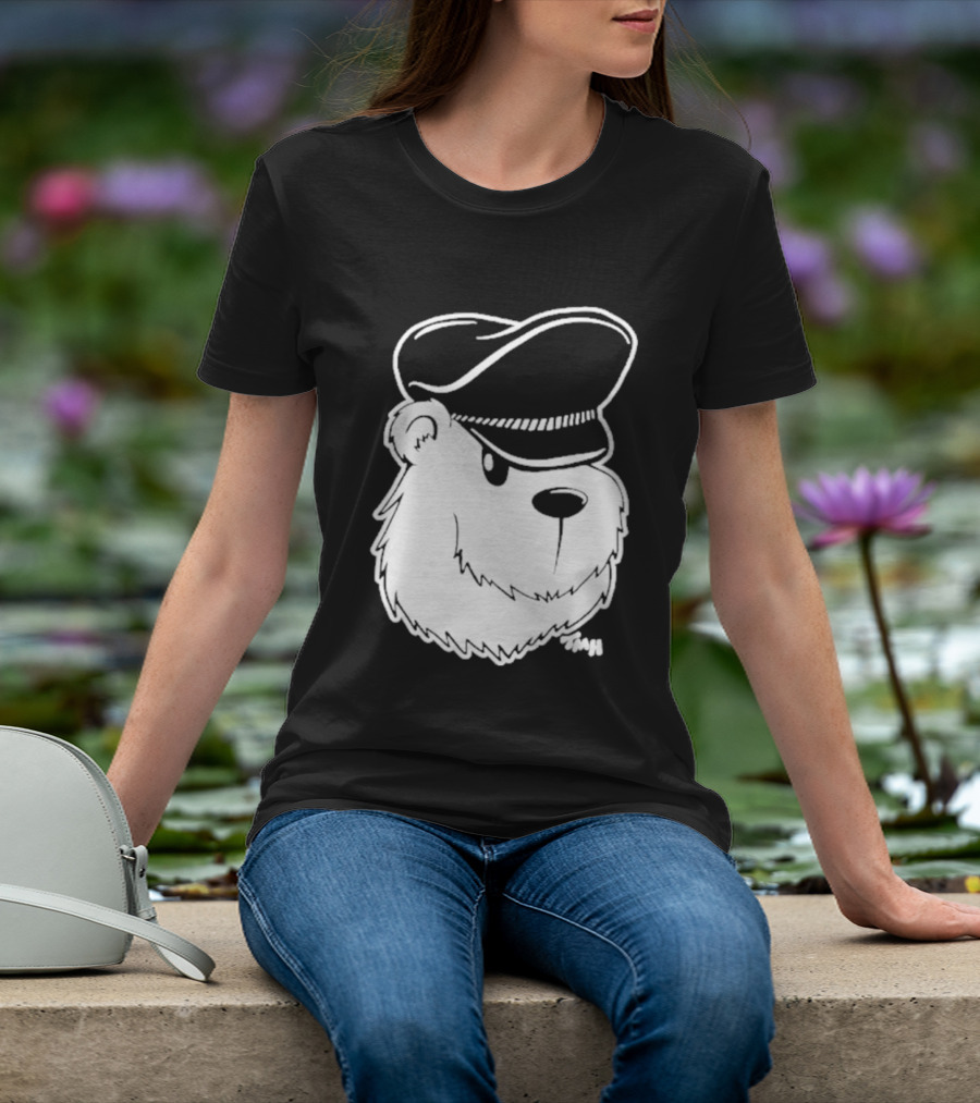 Bear With Police Officer Hat T-Shirt