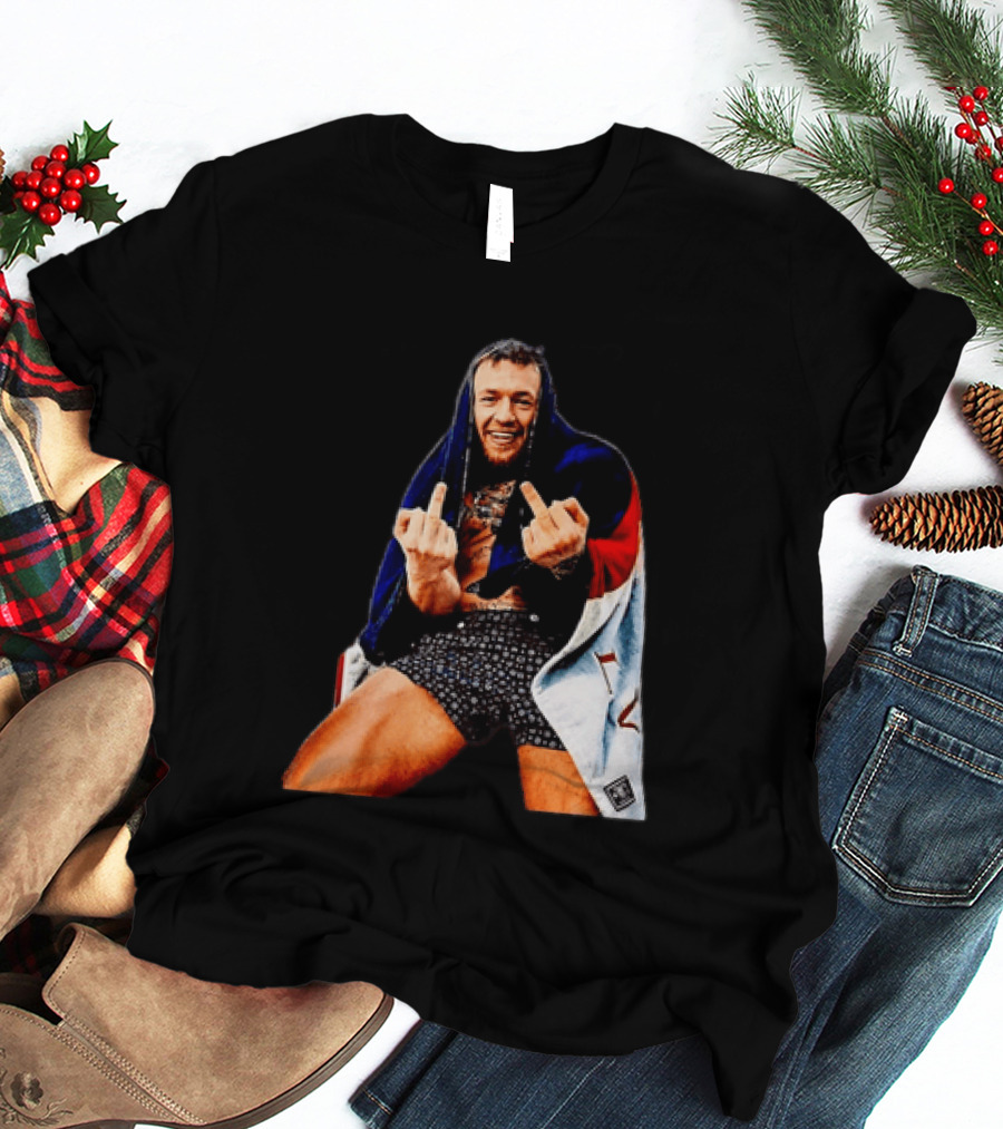 Conor McGregor The Notorious UFC MMA Middle Fingers T-Shirt