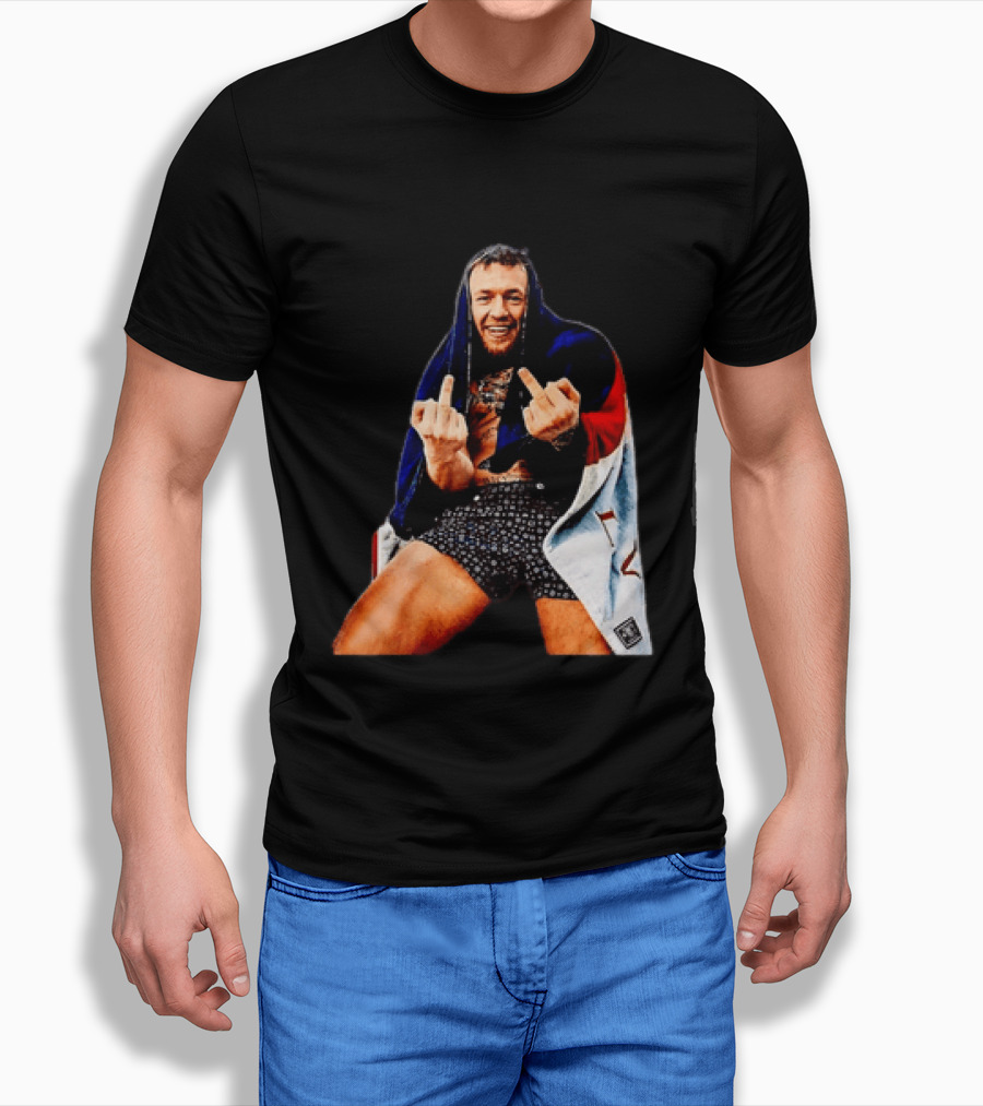 Conor McGregor The Notorious UFC MMA Middle Fingers T-Shirt