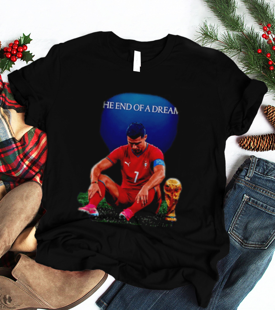 Cristiano Ronaldo The End Of A Dream Portugal No 7 World Cup Moment T-Shirt