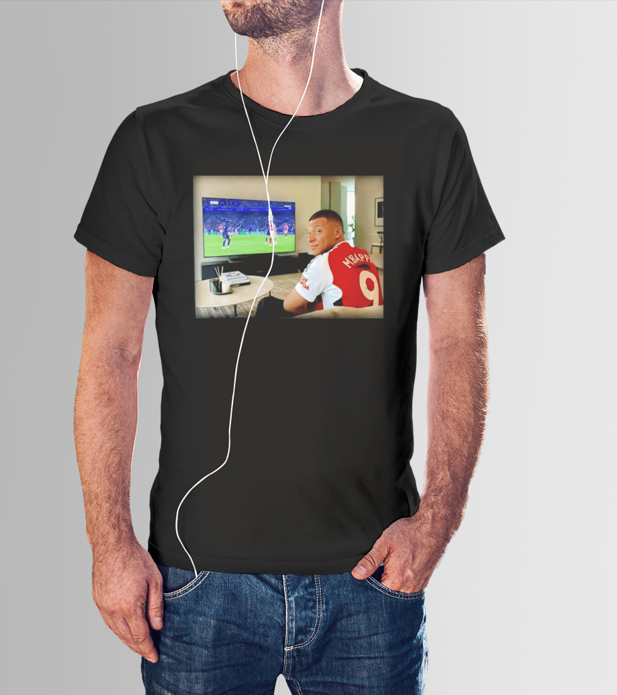 Kylian Mbappé No 9 Arsenal Jersey Visit Rwanda T-Shirt