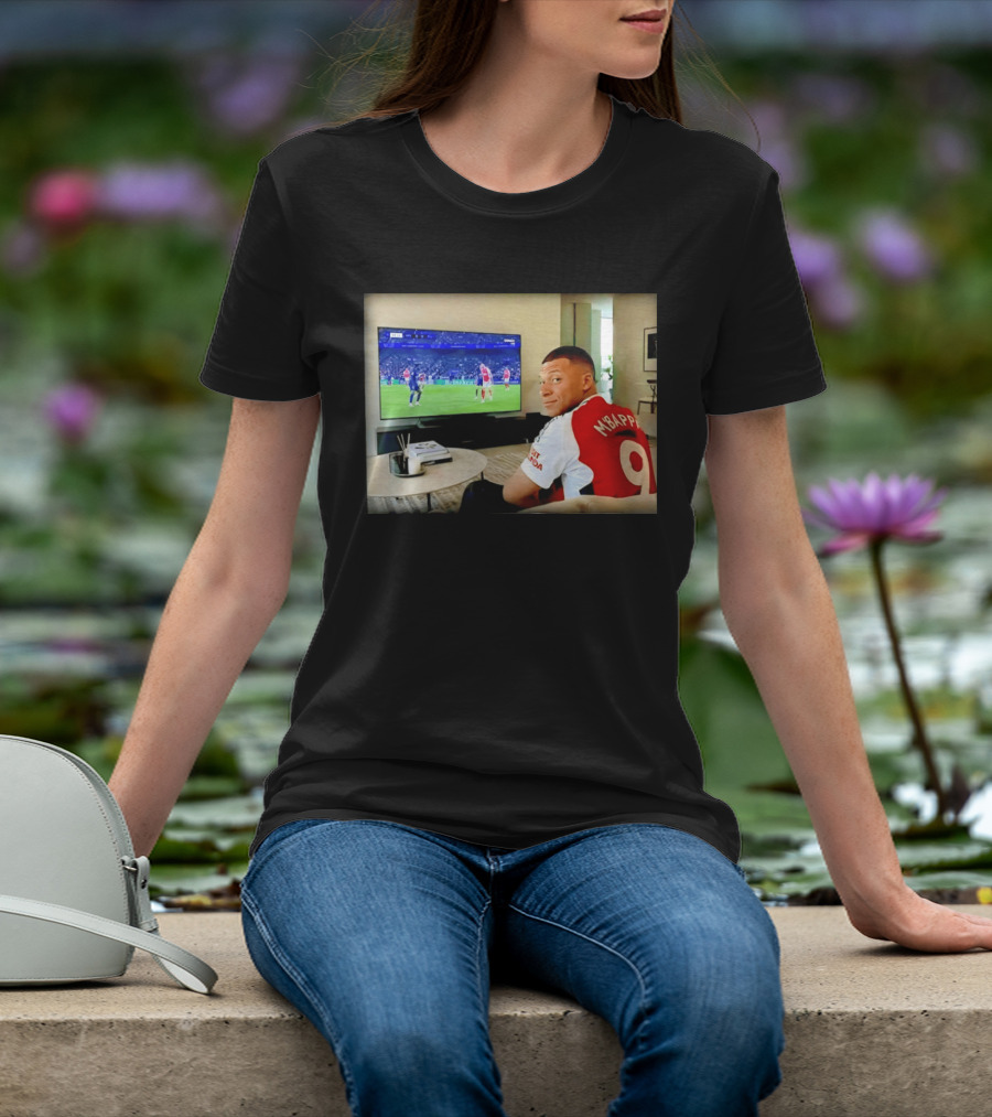 Kylian Mbappé No 9 Arsenal Jersey Visit Rwanda T-Shirt