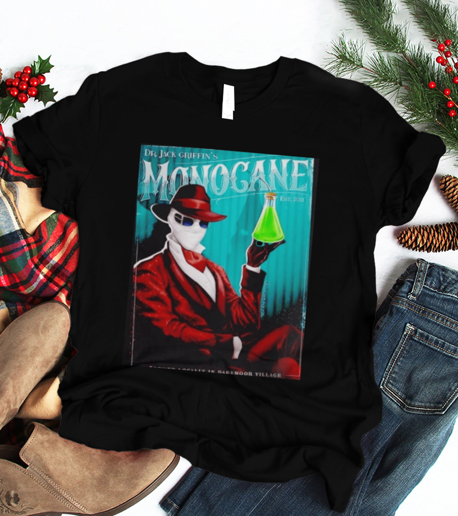 Dr Jack Griffin's Monocane Est 2011 Invisible Man T-Shirt