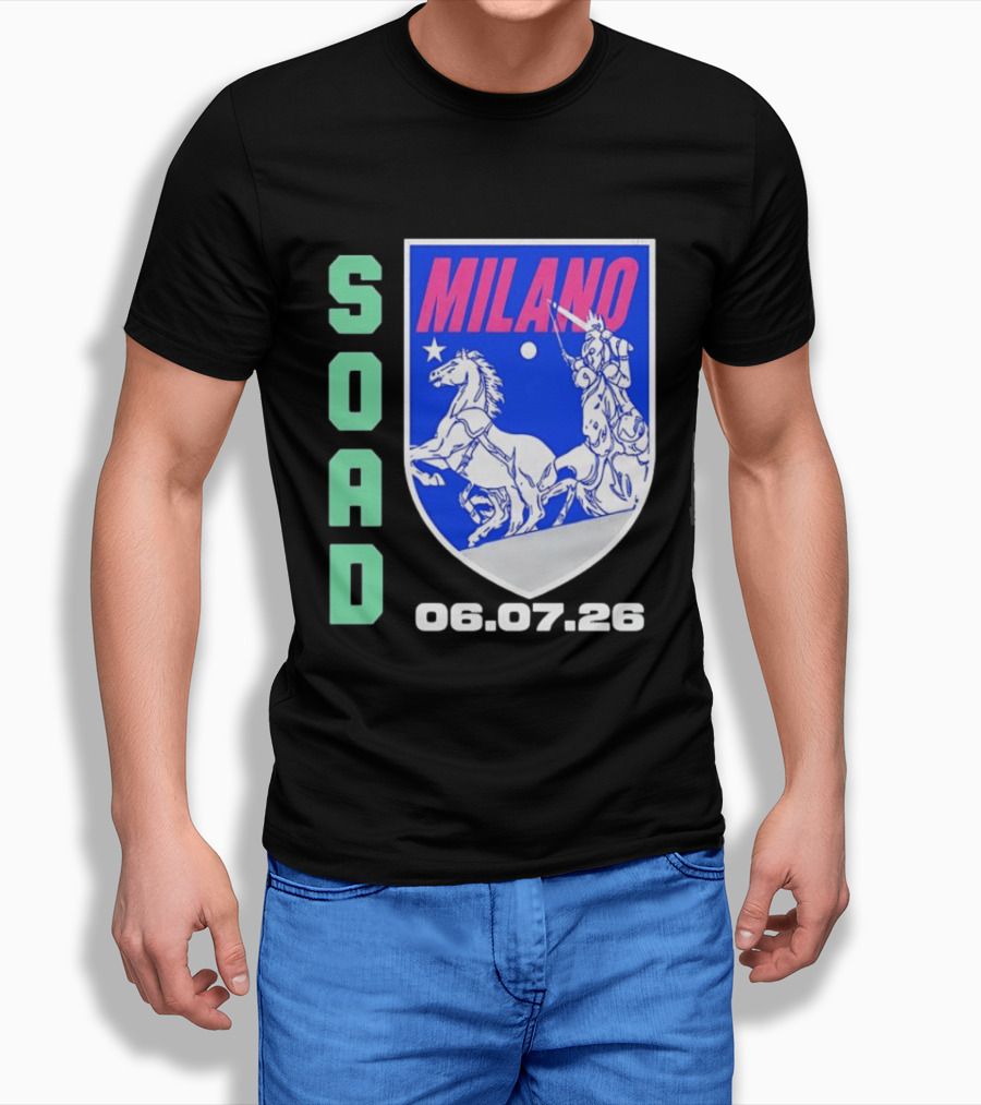 SOAD Milano 06.07.26 System Of A Down Concert T-Shirt