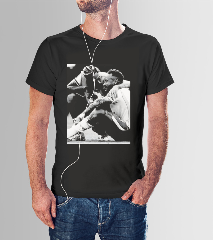 Neymar Jr And Raphinha Emotional Moment Brazil National Football Team T-Shirt