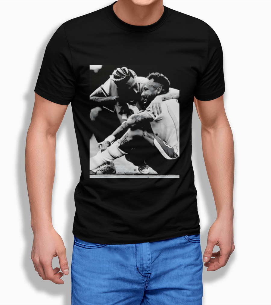Neymar Jr And Raphinha Emotional Moment Brazil National Football Team T-Shirt