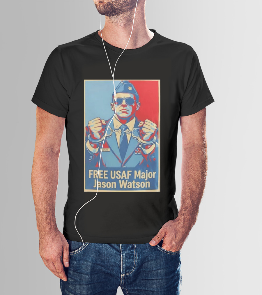 FREE USAF Major Jason Watson Handcuffed T-Shirt