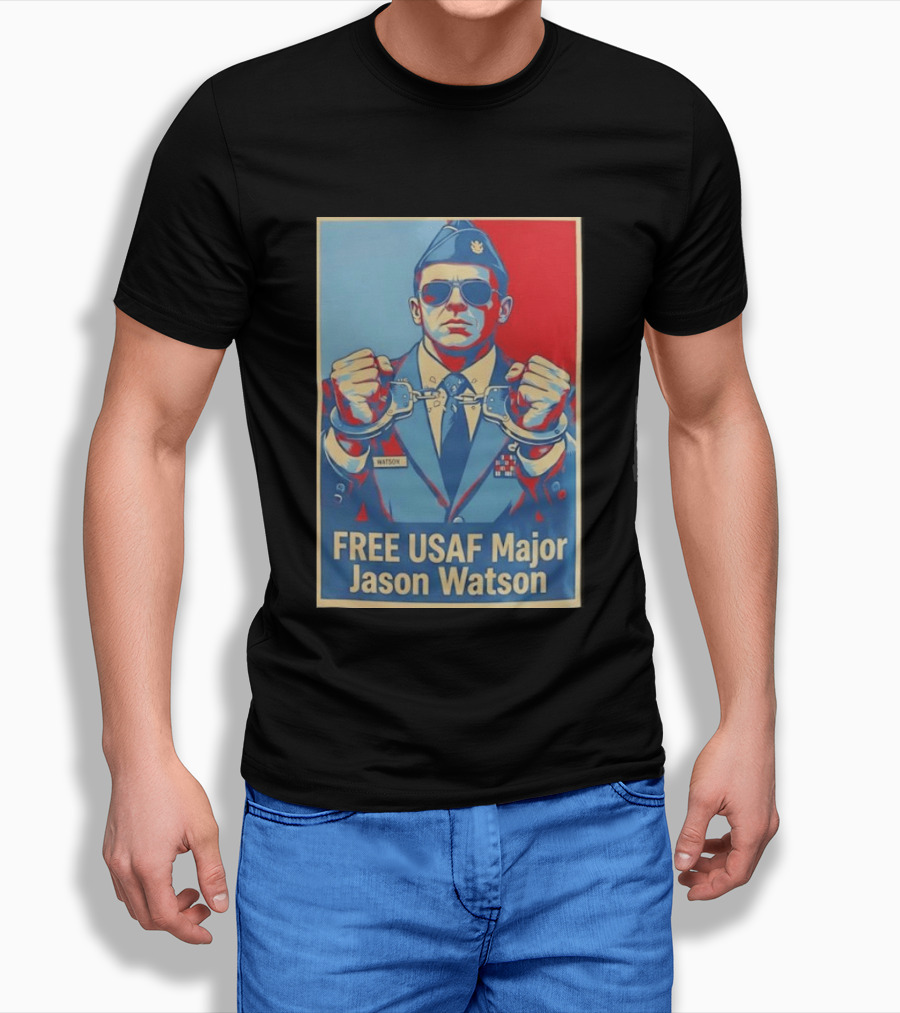 FREE USAF Major Jason Watson Handcuffed T-Shirt