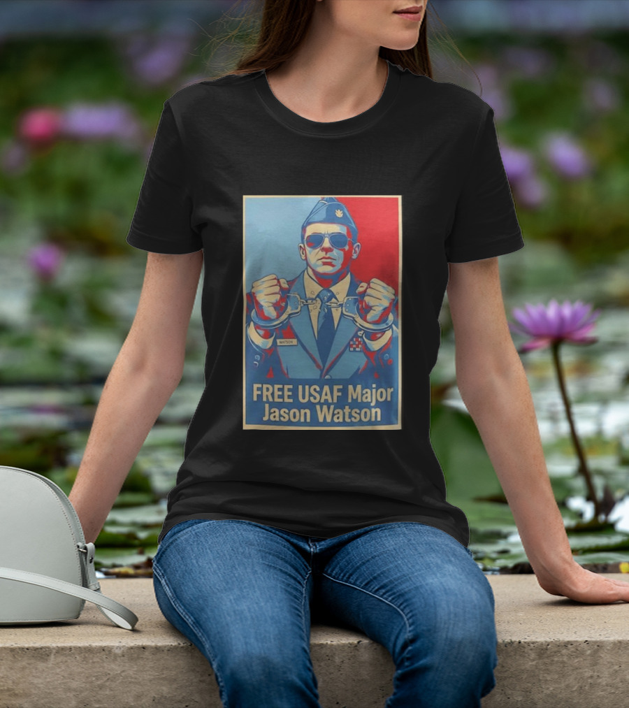 FREE USAF Major Jason Watson Handcuffed T-Shirt