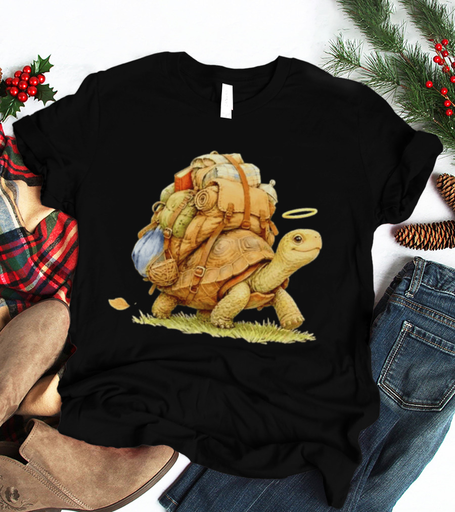 Traveling Turtle Backpack Adventure Halo T-Shirt