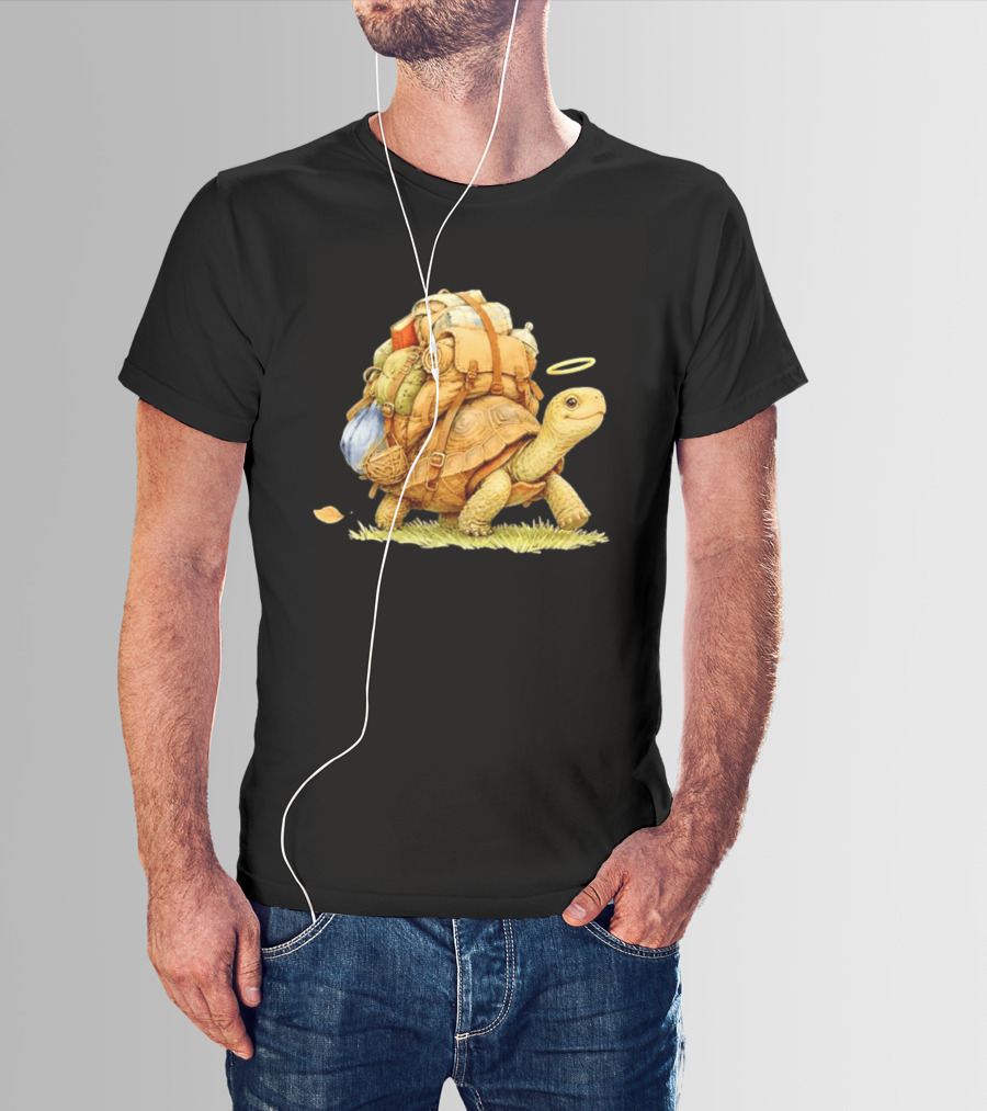 Traveling Turtle Backpack Adventure Halo T-Shirt