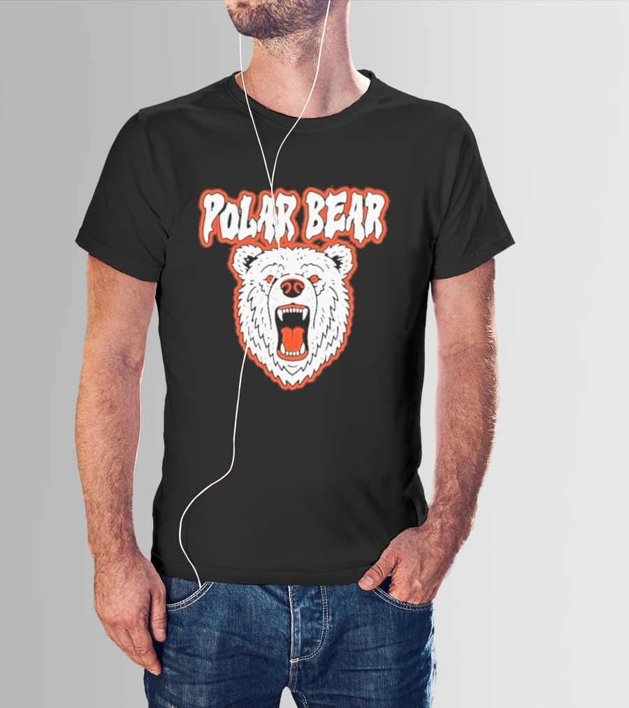Polar Bear Arctic Wildlife Predator Fierce Expression T-Shirt