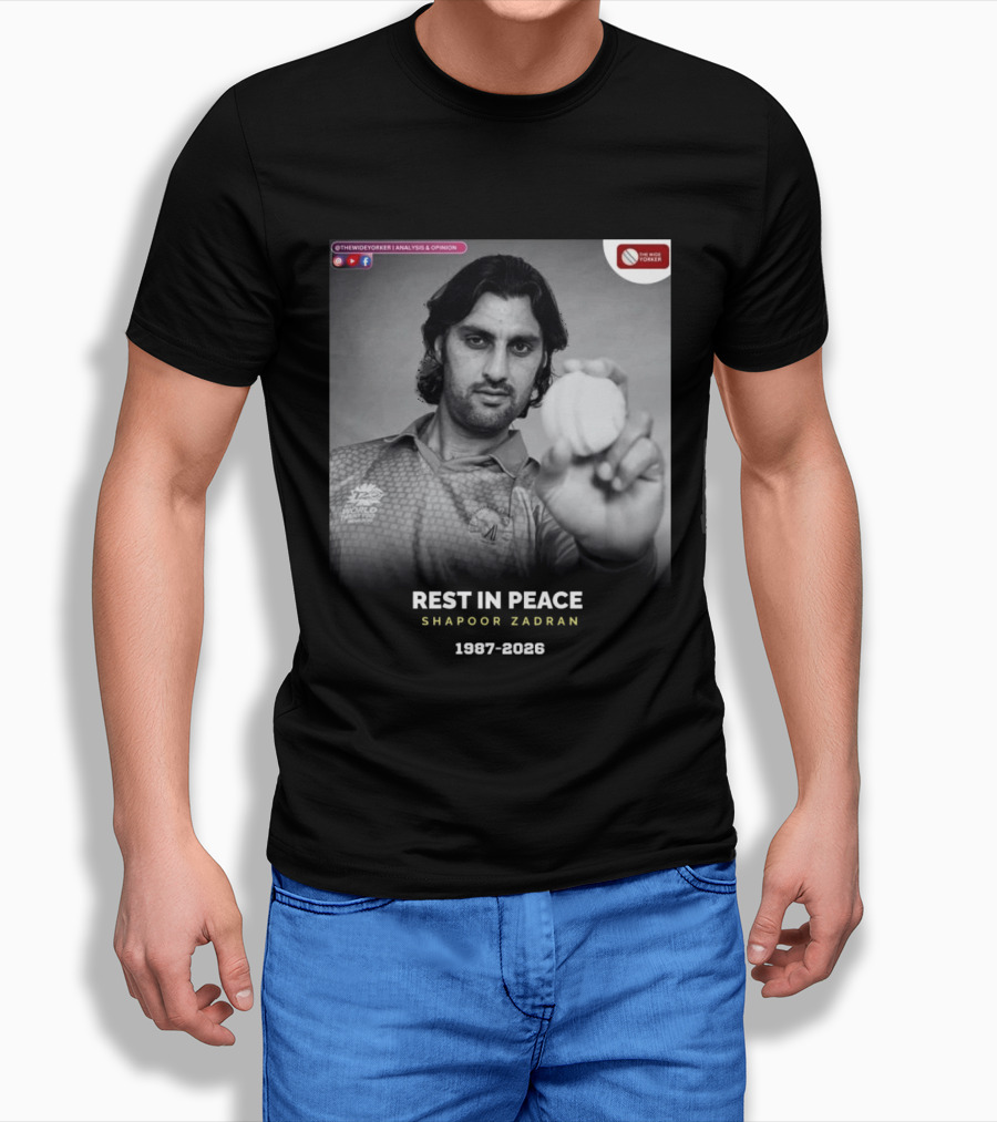 Rest In Peace Shapoor Zadran 1987 2026 T20 World Cup T-Shirt