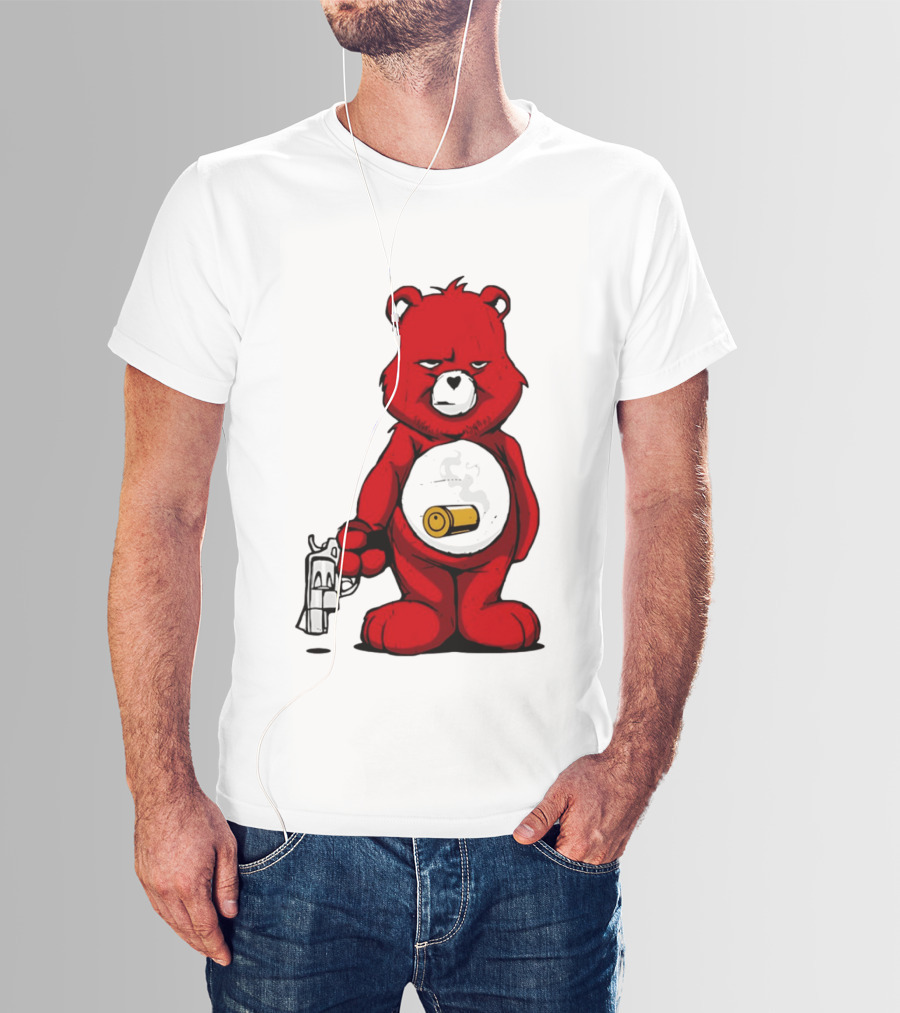 Bang Bear Revolver And Bullet Grunt T-Shirt