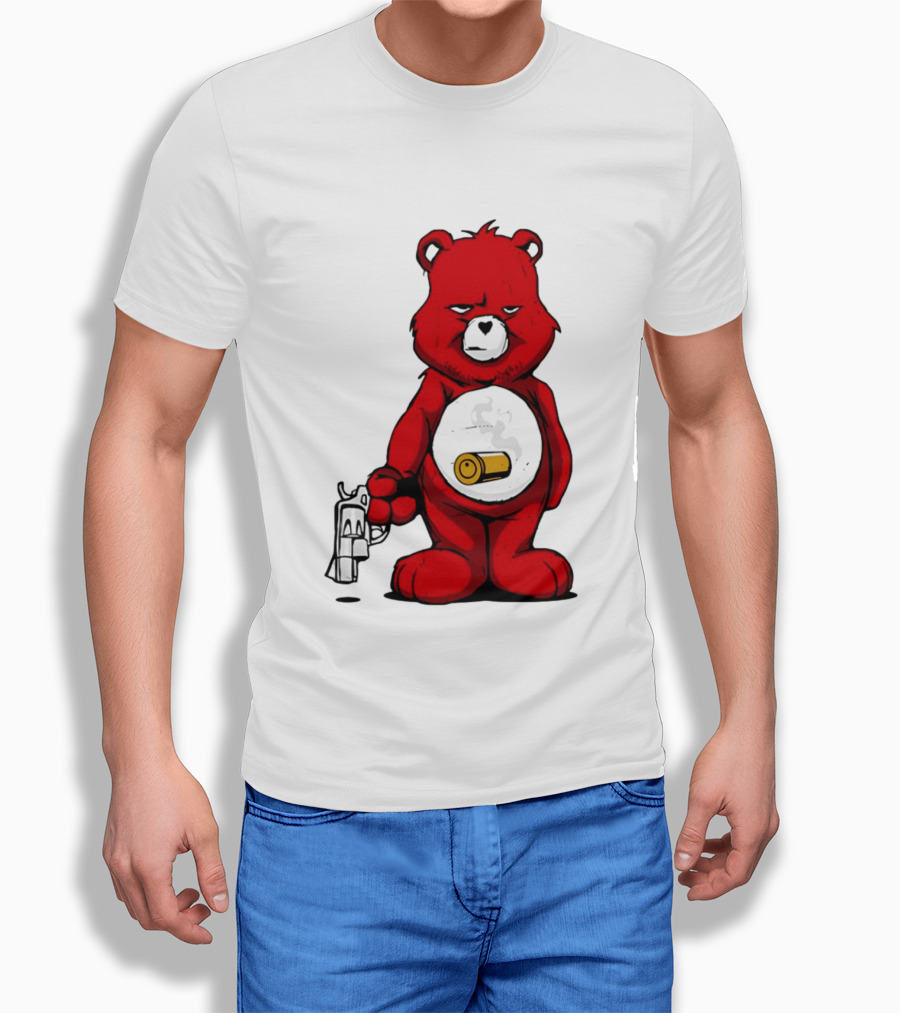 Bang Bear Revolver And Bullet Grunt T-Shirt