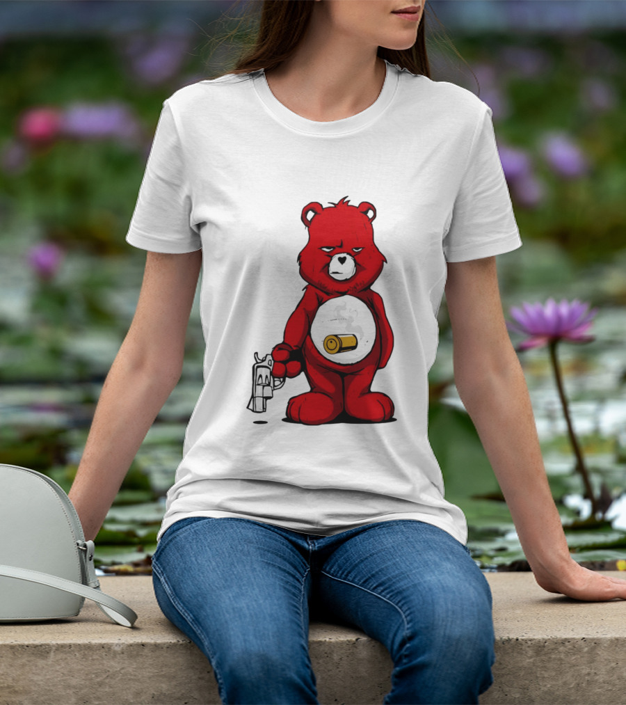 Bang Bear Revolver And Bullet Grunt T-Shirt