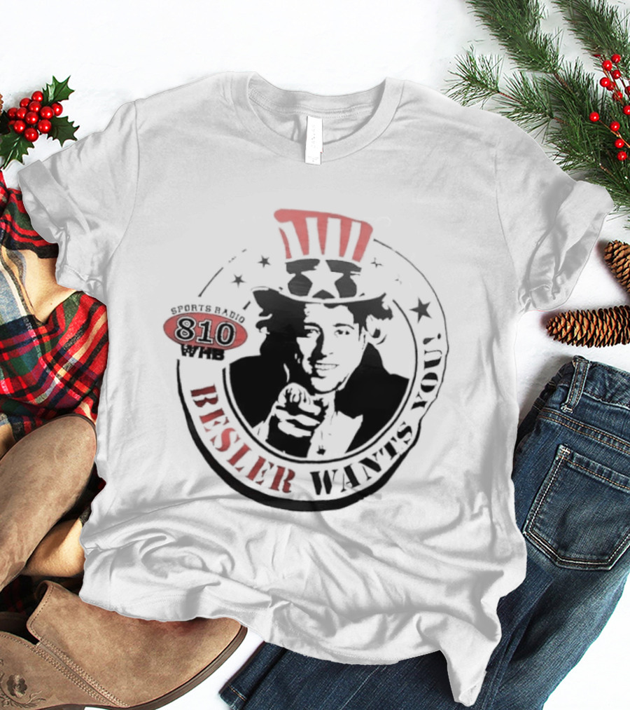 Besler Wants You Sports Radio 810 Uncle Sam Sporting Kansas City T-Shirt