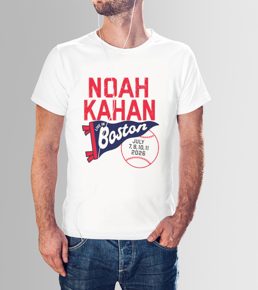 Noah Kahan Boston Concert July 7 8 10 11 2026 T-Shirt