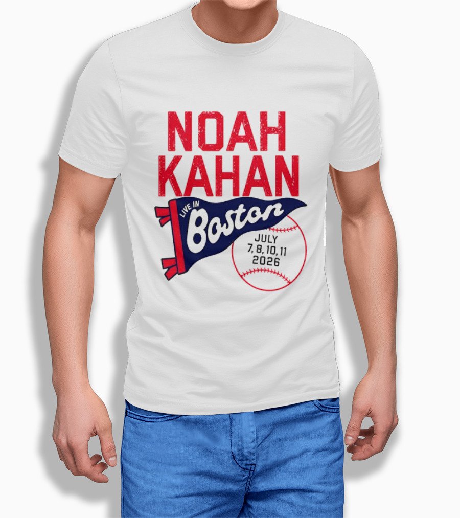 Noah Kahan Boston Concert July 7 8 10 11 2026 T-Shirt